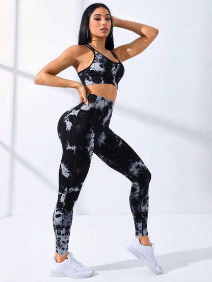 Tie Dye Criss Cross Active Set