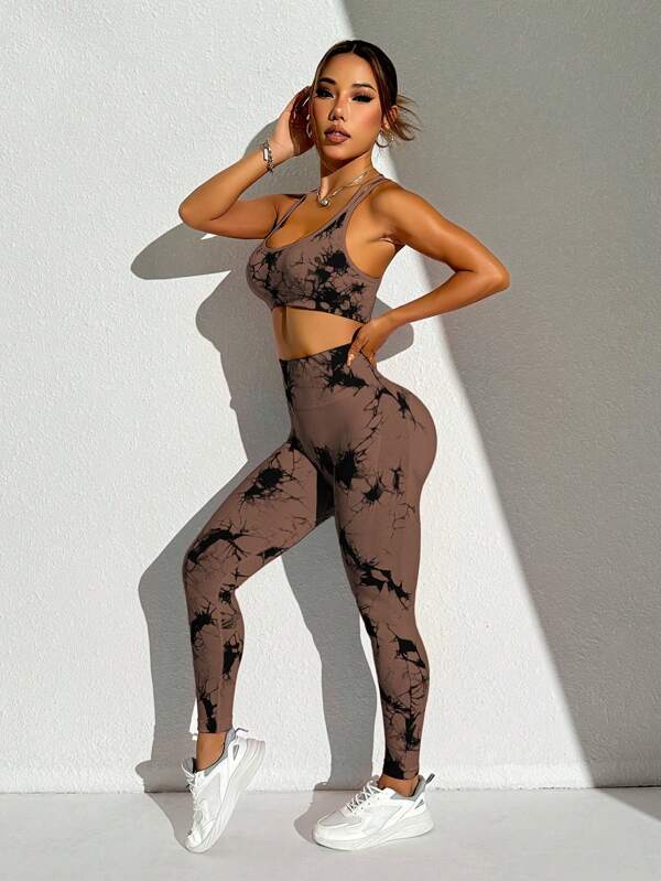 Tie Dye Criss Cross Active Set