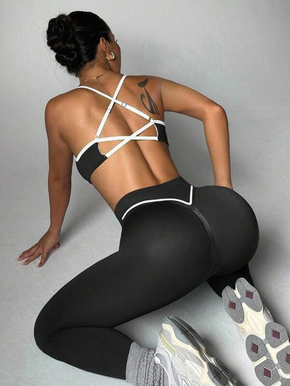 Seamless Colorblock Workout Set