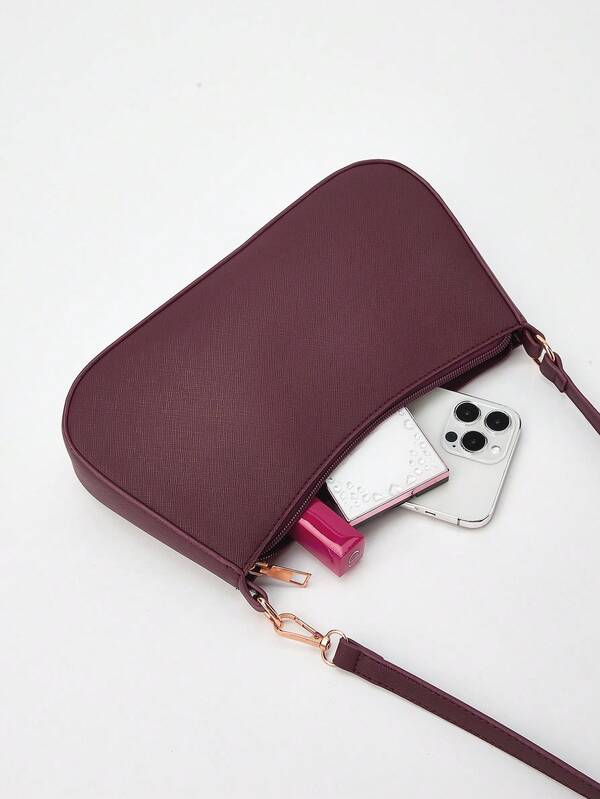 Underarm Single Strap Baguette Bag