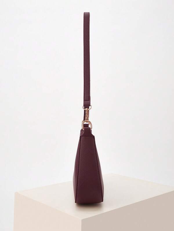 Underarm Single Strap Baguette Bag