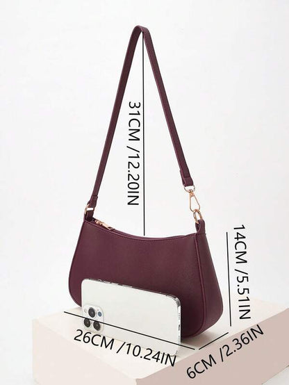 Underarm Single Strap Baguette Bag