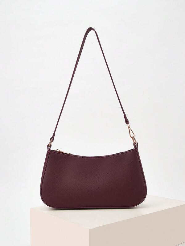 Underarm Single Strap Baguette Bag