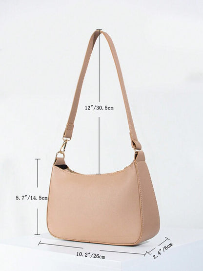 Underarm Single Strap Baguette Bag