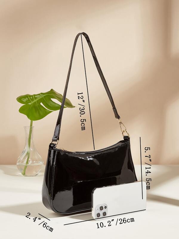 Underarm Single Strap Baguette Bag