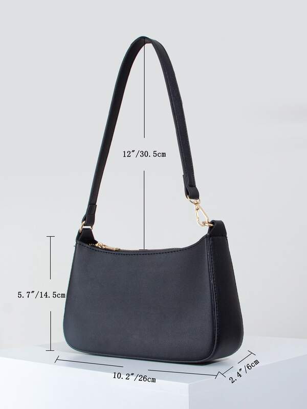 Underarm Single Strap Baguette Bag