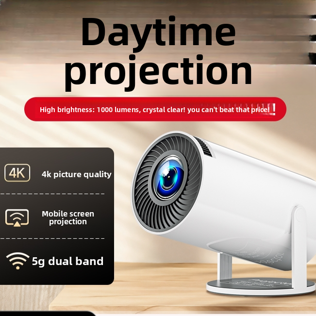 Portable HD Projector with Wireless Screen Sharing