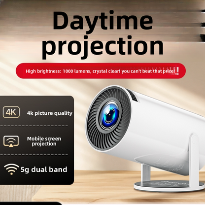 Portable HD Projector with Wireless Screen Sharing