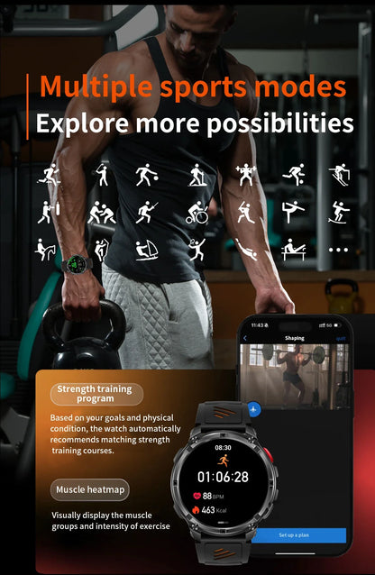 2026 New 1100mah AMOLED Smart Watch