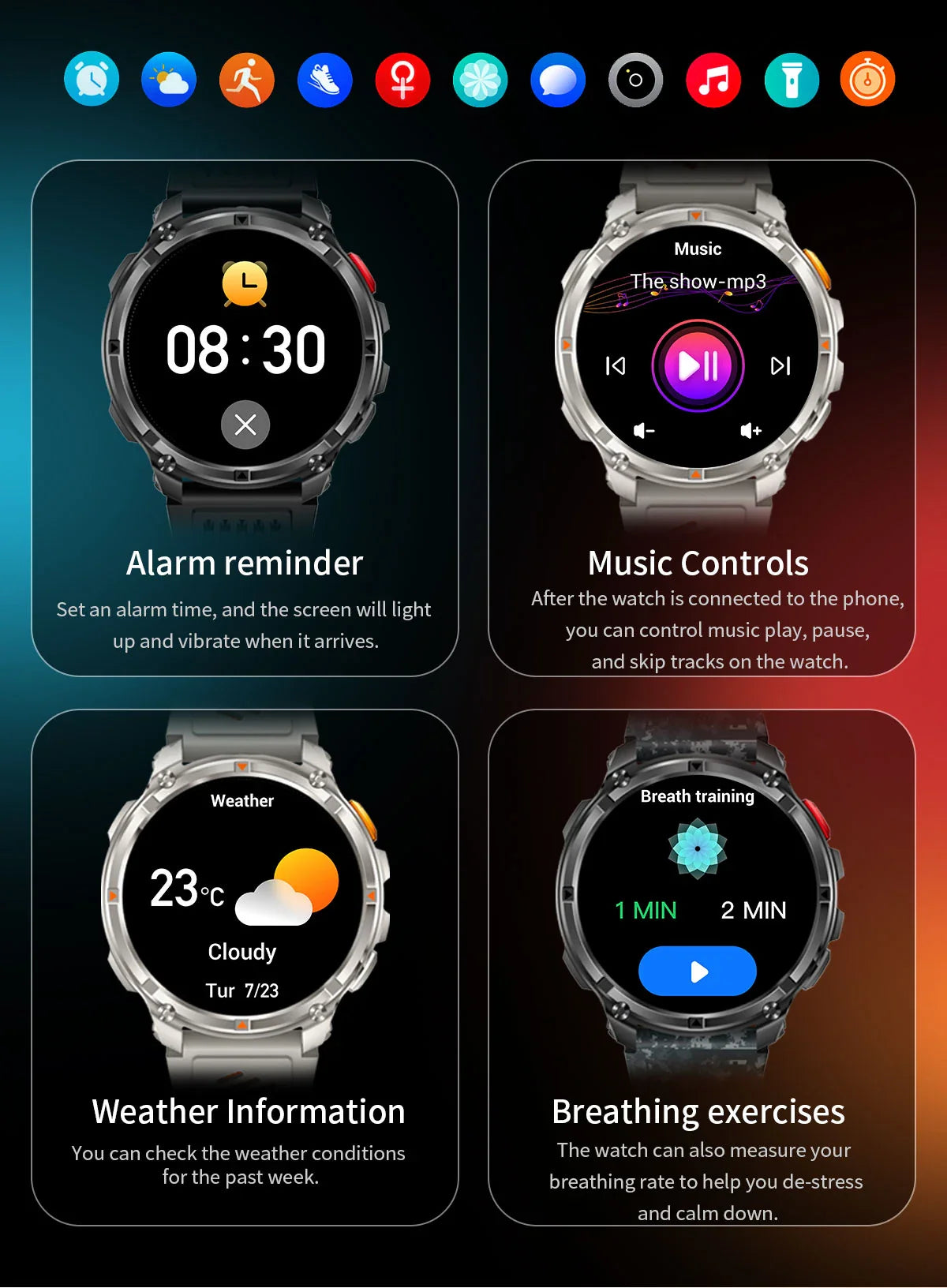 2026 New 1100mah AMOLED Smart Watch