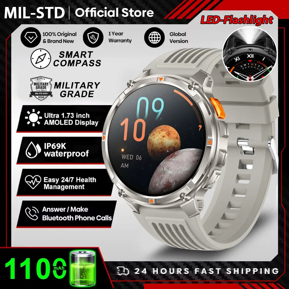 2026 New 1100mah AMOLED Smart Watch