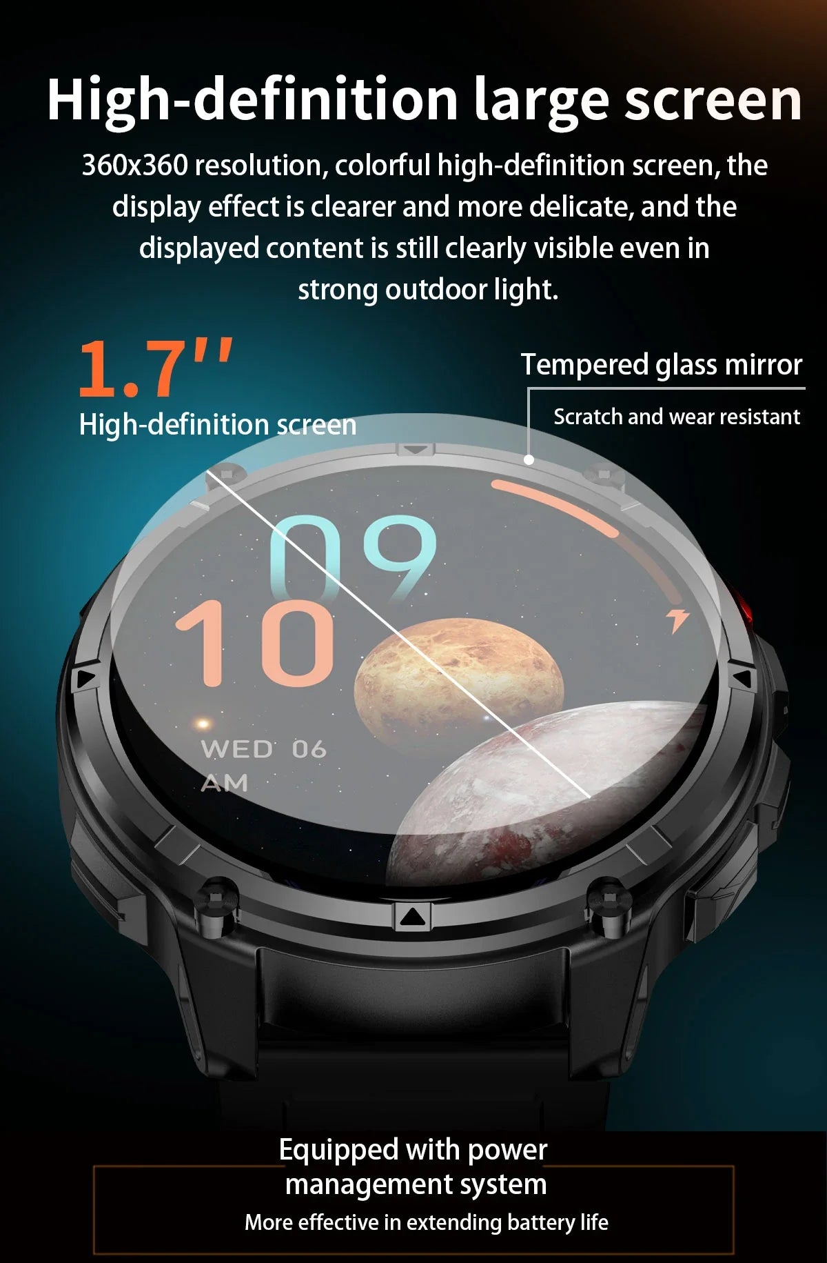 2026 New 1100mah AMOLED Smart Watch