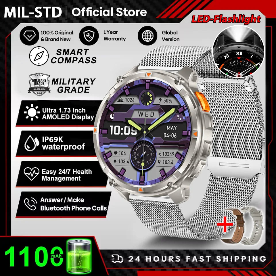 2026 New 1100mah AMOLED Smart Watch