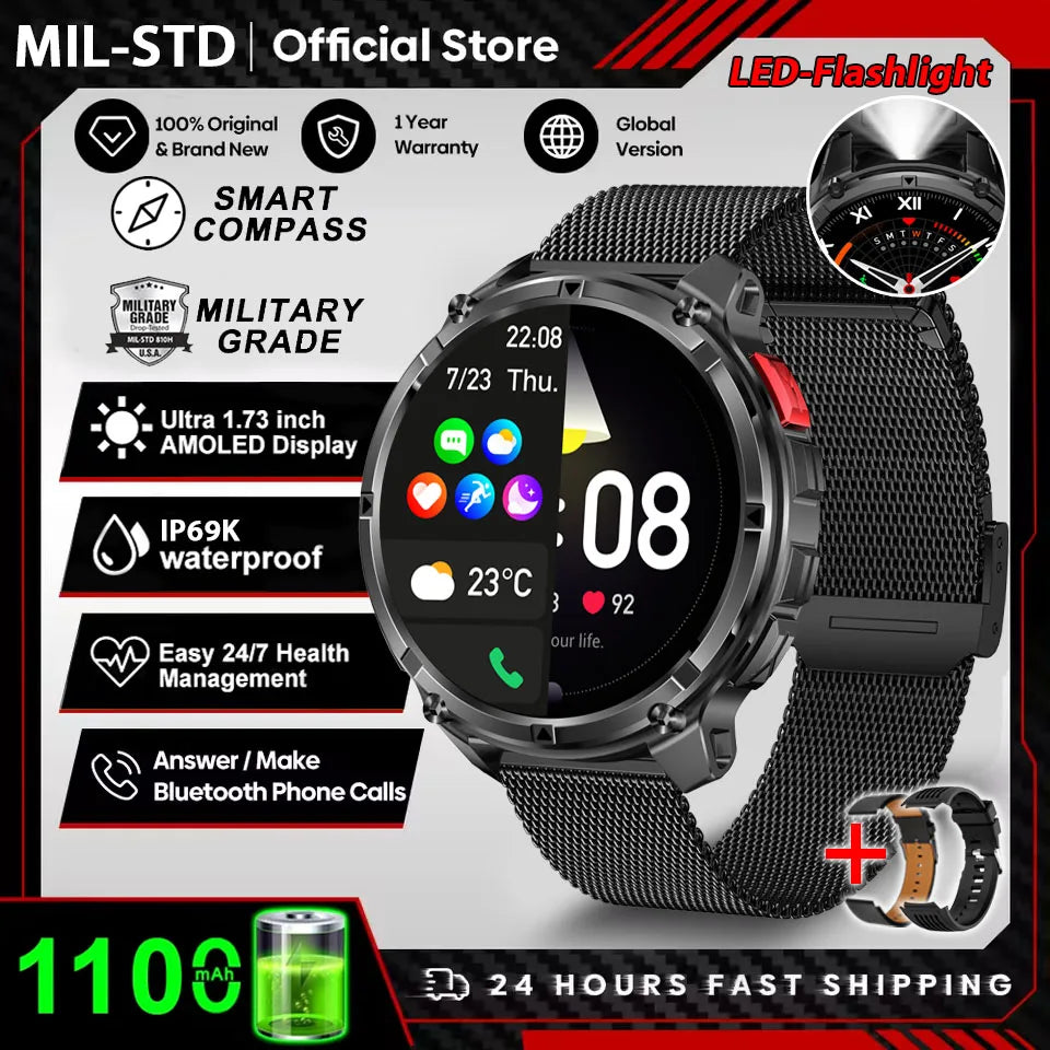2026 New 1100mah AMOLED Smart Watch